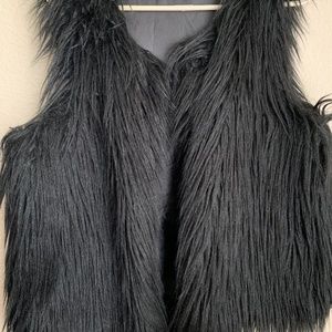 Faux fur black
